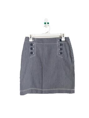 Talbots Skirt Blue Striped Fully Lined Nautical Beach Summer Resort Size 4